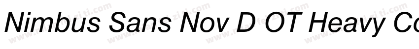 Nimbus Sans Nov D OT Heavy Con Regu字体转换